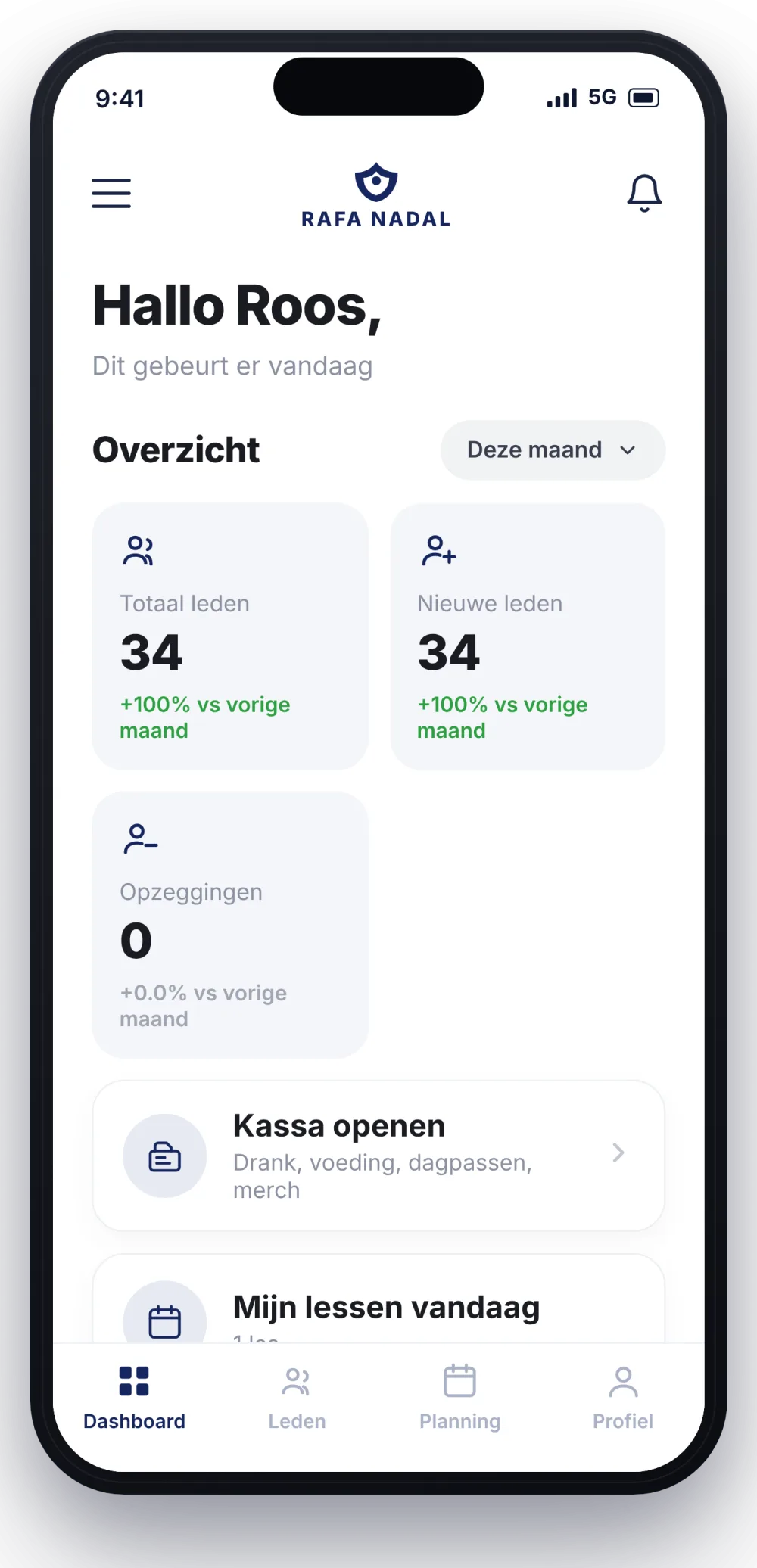 Beheer-app schermafbeelding